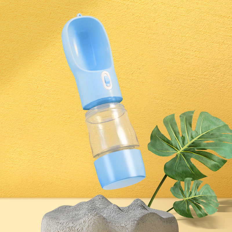 Tragbare Hunde-Wasserflasche mit Food Box