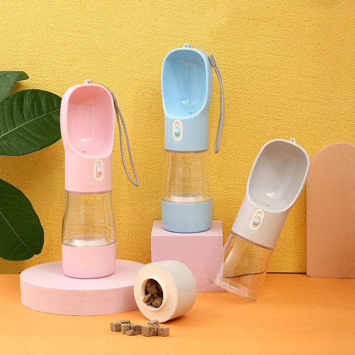 Tragbare Hunde-Wasserflasche mit Food Box